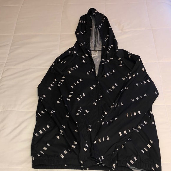 black windbreaker from Pink